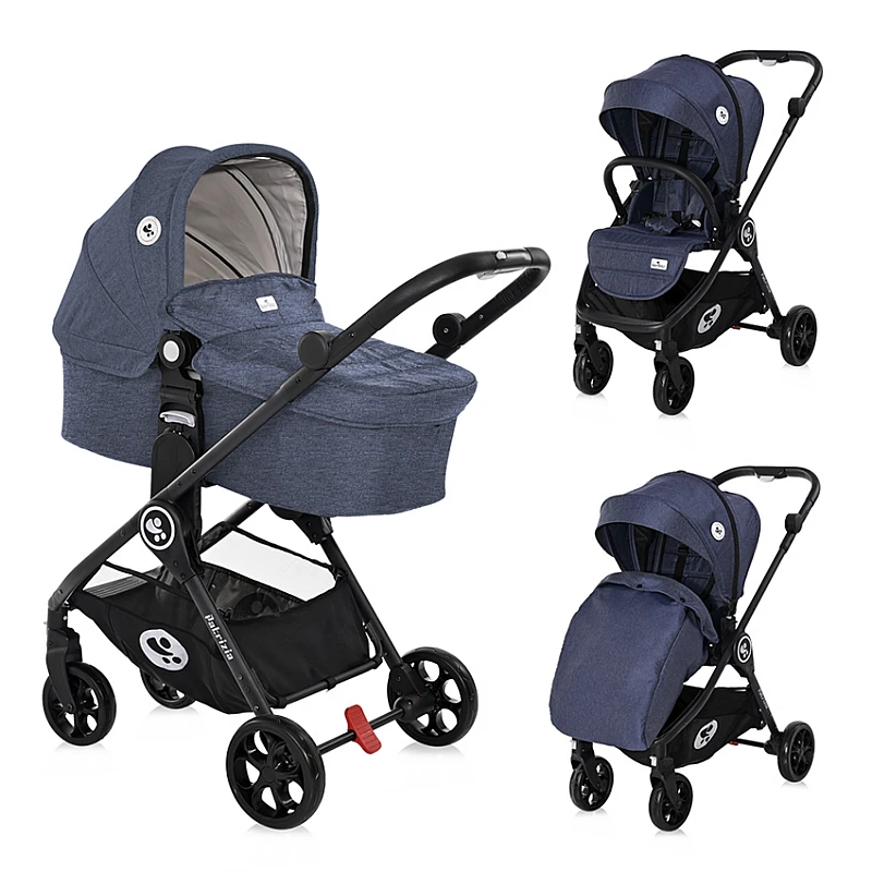 Бебешка количка 3 в 1 Patrizia Blue от Lorelli