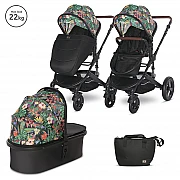 Бебешка количка 3 в 1 Boston Tropical Flowers от Lorelli