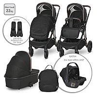 Бебешка количка 3 в 1 Aria Black от Lorelli