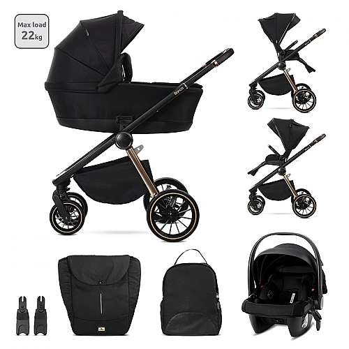 Бебешка количка 3 в 1 Bianca Black от Lorelli Бебешка количка 3 в 1 Bianca Black от Lorelli
