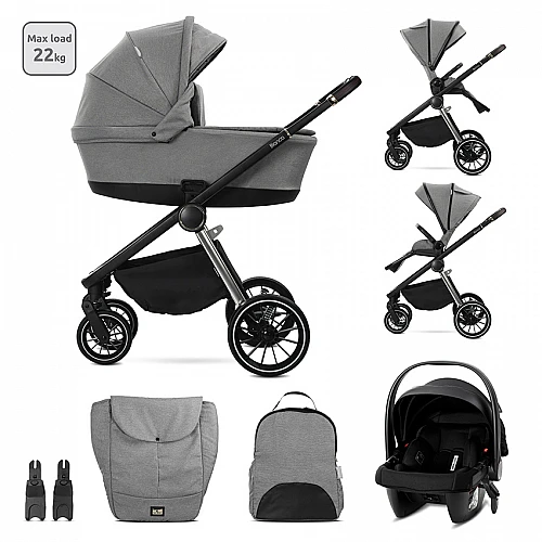 Бебешка количка 3 в 1 Bianca Grey от Lorelli Бебешка количка 3 в 1 Bianca Grey от Lorelli