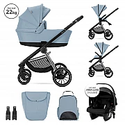 Бебешка количка 3 в 1 Bianca Blue от Lorelli