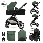 Бебешка количка 3 в 1 Aspen Green от Lorelli