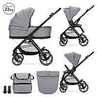 Бебешка количка 2 в 1 Venice Grey от Lorelli