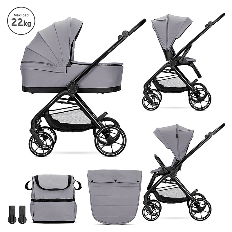 Бебешка количка 2 в 1 Venice Grey от Lorelli