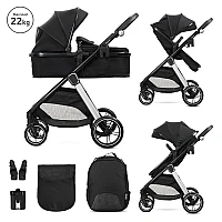 Бебешка количка 3 в 1 Aspen Black от Lorelli