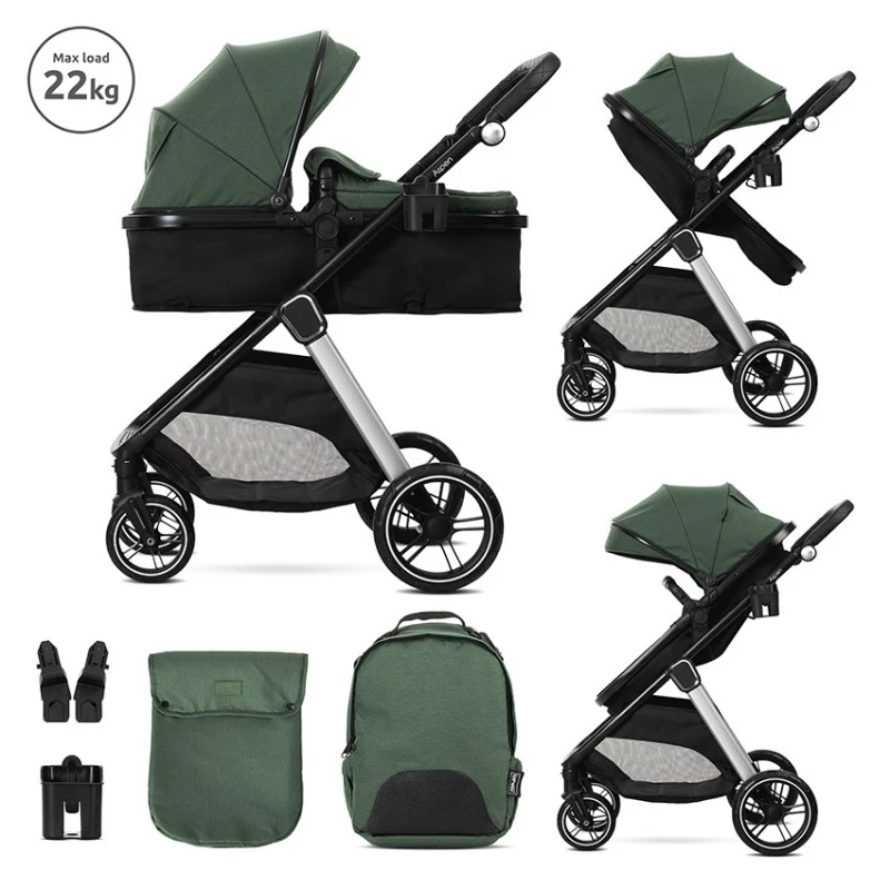 Бебешка количка 3 в 1 Aspen Green от Lorelli