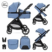 Бебешка количка 3 в 1 Aspen Blue от Lorelli