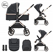 Бебешка количка 3 в 1 Reya Black от Lorelli