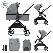 Бебешка количка 3 в 1 Reya Grey от Lorelli