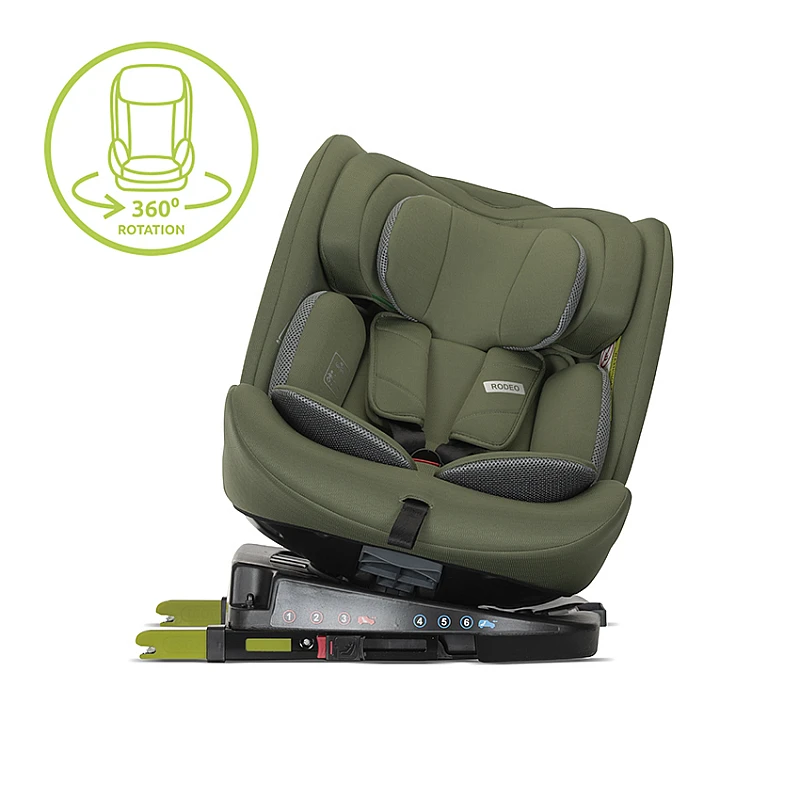 Стол за кола Rodeo Green&grey 360, Isofix от Lorelli