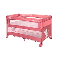 Бебешка кошара Up and Down с Падаща Преграда Rose Velvet от Lorelli