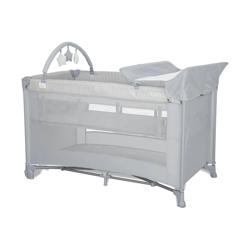 Бебешка кошара Torino Plus Grey от Lorelli