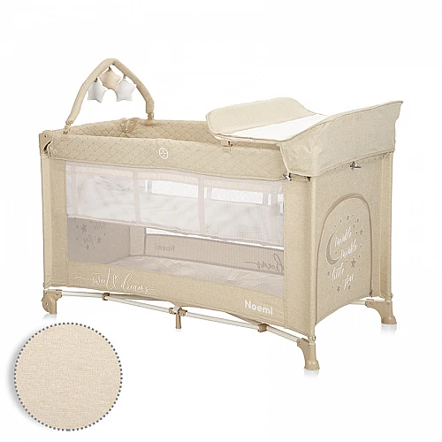 Бебешка кошара Noemi Plus Fog Beige Star от Lorelli Бебешка кошара Noemi Plus Fog Beige Star от Lorelli