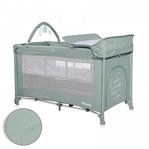 Бебешка кошара Noemi Plus Iceberg Green Star от Lorelli