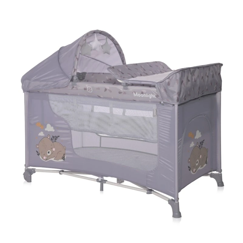 Бебешка кошара Moonlight Plus Grey Dream от Lorelli