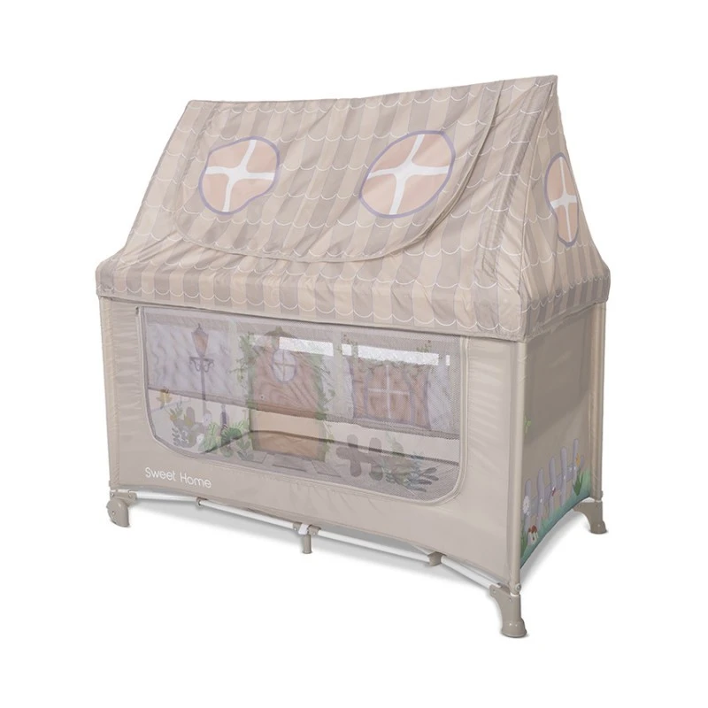 Бебешка кошара Sweet Home с Покрив Beige от Lorelli