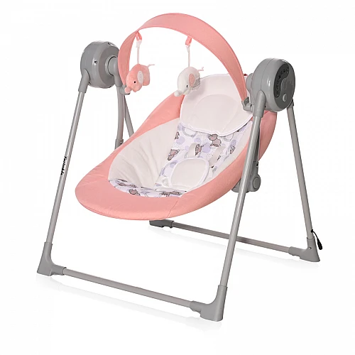 Бебешка електрическа люлка Twinkle Pink Rhino от Lorelli Бебешка електрическа люлка Twinkle Pink Rhino от Lorelli