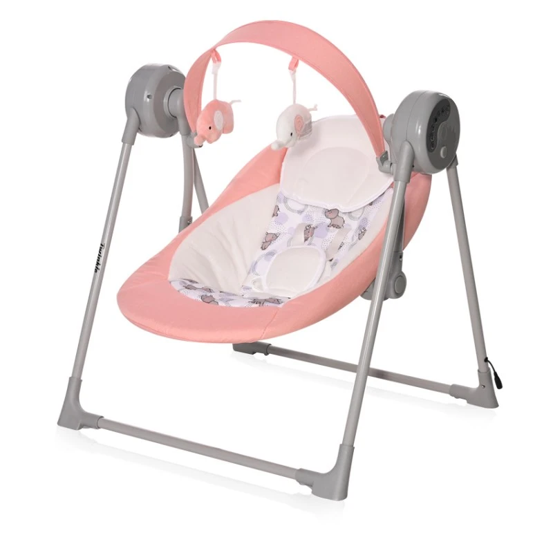 Бебешка електрическа люлка Twinkle Pink Rhino от Lorelli