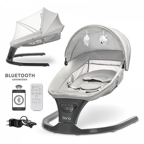 Бебешки шезлонг Siena Light Grey от Lorelli