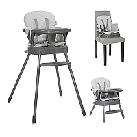 Стол за хранене Siesta Grey Leather от Lorelli