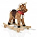 Плюшена играчка за яздене Кон Chipper Кафе Колелца от Moni Toys Плюшена играчка за яздене Кон Chipper Кафе Колелца от Moni Toys