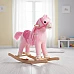 Плюшена играчка за яздене Кон Rose Розов от Moni Toys