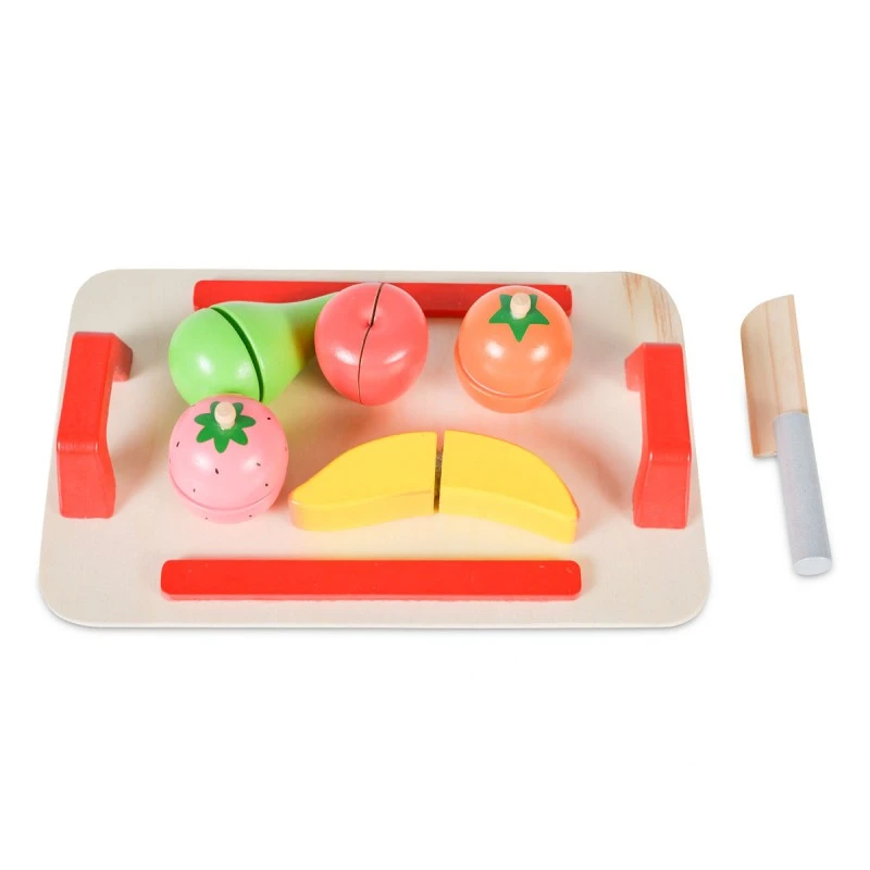 Дървена ролева играчка Дъска за Рязане Плодове от Moni Toys