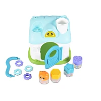 Детски конструктор и сортер Къща Elvish House Син от Moni Toys