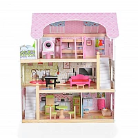 Детска дървена къща за кукли Mila от Moni Toys