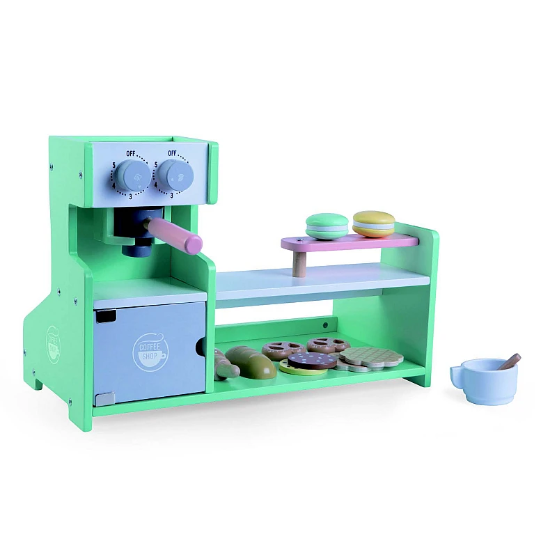 Дървена ролева играчка Магазин за Кафе от Moni Toys