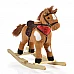 Плюшена играчка за яздене Кон Thunder Каки от Moni Toys