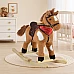 Плюшена играчка за яздене Кон Thunder Каки от Moni Toys