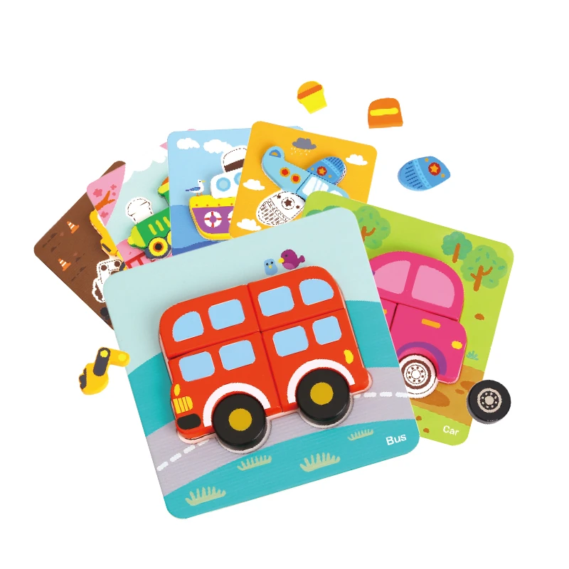 Дървен пъзел 3d Пъзел 6в1 Transportation Tl635 от Tooky Toy