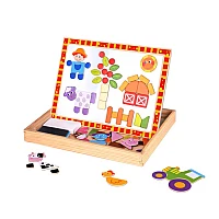 Дървена образователна играчка Магнитна Дъска Ферма Tkf014 от Tooky Toy