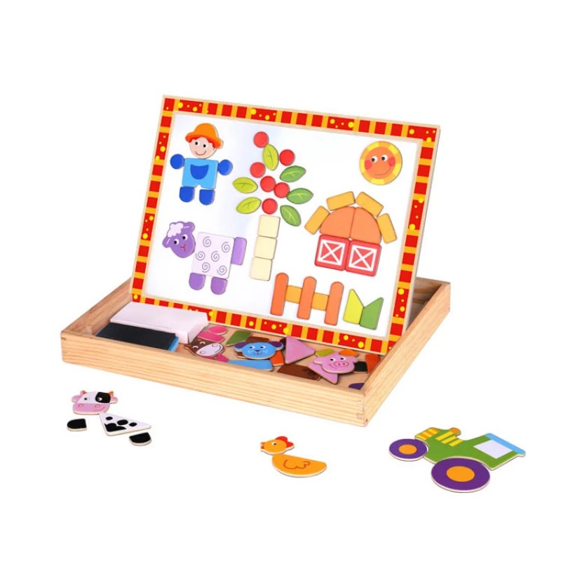 Дървена образователна играчка Магнитна Дъска Ферма Tkf014 от Tooky Toy