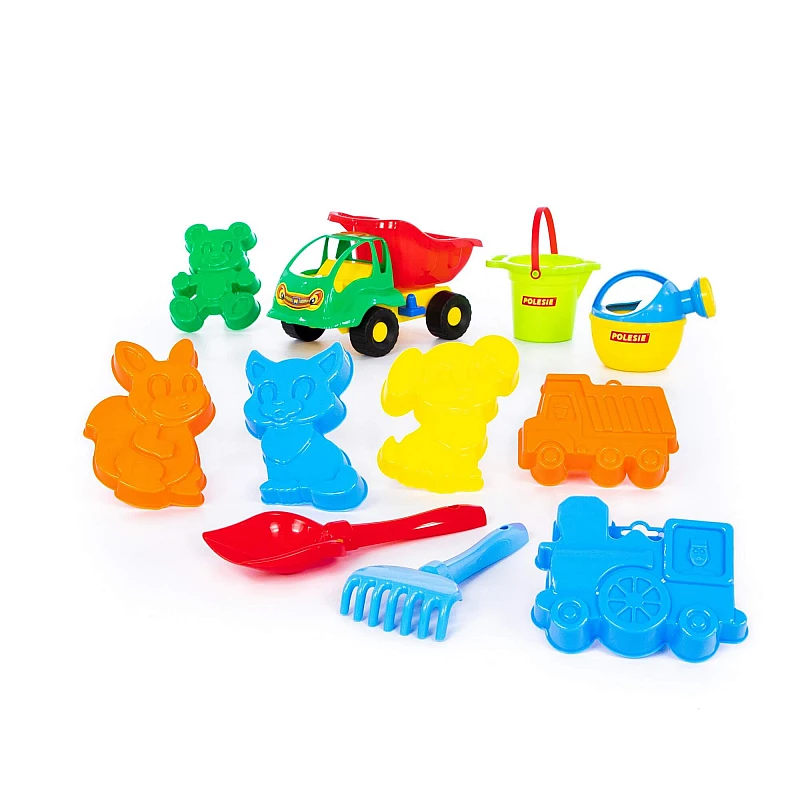 Детска играчка за пясък Плажен Комплект с Камион 11 Ел от Polesie Toys