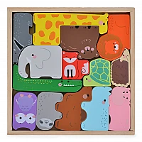 Дървен пъзел С Животни от Moni Toys