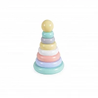 Дървена образователна играчка Рингове Пастел от Moni Toys