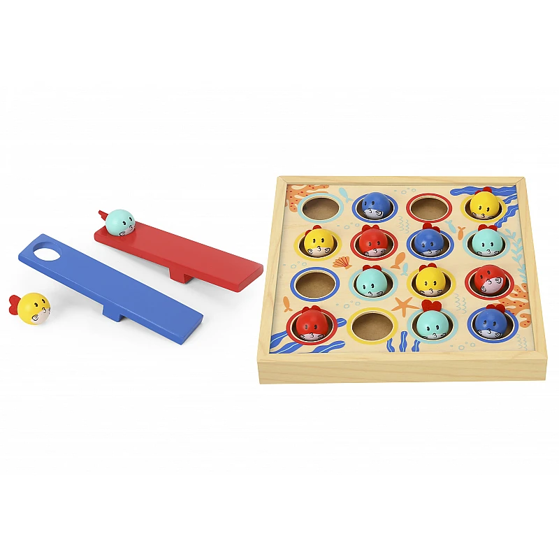 Дървена образователна играчка Игра Риболов Tf980 19 Части от Tooky Toy