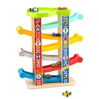 Дървена образователна играчка Състезателна Писта Голяма Ty841 8 Части от Tooky Toy