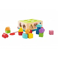 Дървена образователна играчка Сортер за Дърпане Th580 16 Части от Tooky Toy