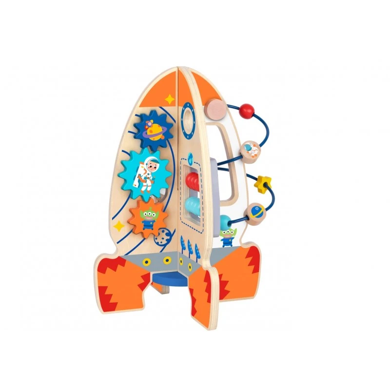 Дървена образователна играчка Ракета Tk333 от Tooky Toy
