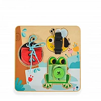 Дървена образователна играчка Активна Дъска Закопчалки Th942 от Tooky Toy