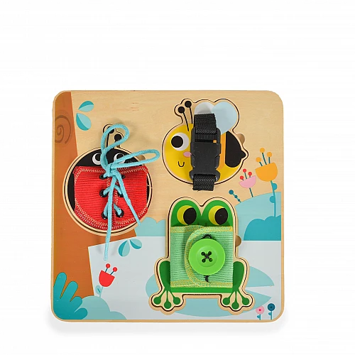 Дървена образователна играчка Активна Дъска Закопчалки Th942 от Tooky Toy