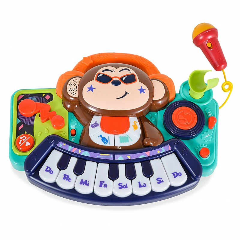 Музикална детска играчка Мини Пиано с Микрофон Dj Monkey от Hola