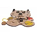 Дървена образователна играчка Монтесори Дървена Дъска Bear от Moni Toys Дървена образователна играчка Монтесори Дървена Дъска Bear от Moni Toys