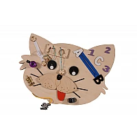 Дървена образователна играчка Монтесори Дървена Дъска Cat от Moni Toys