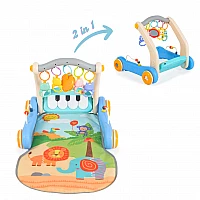 Детска играчка за прохождане 2в1 Piano Blue He0637 от Moni Toys