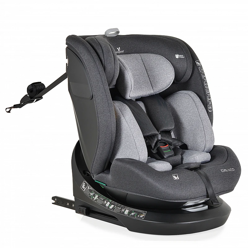 Столче за кола i-Size Draco 40-150 см Сив от Cangaroo